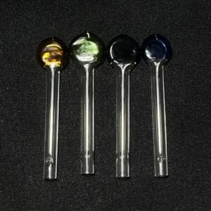 Piteira de Vidro Bolha Achatada