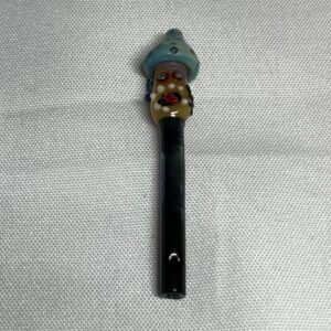 Piteira de Vidro Cogumelo com Chapéu Azul Derretido